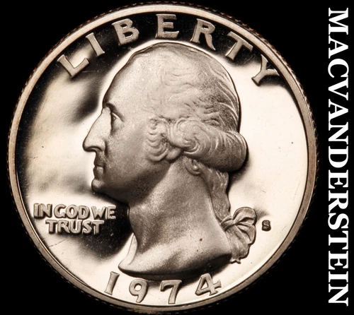 1974-S Washington Quarter- Silver- Choice Gem Proof Luster No Reserve #J4770