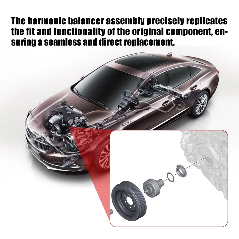 New Harmonic Balancer for Honda Accord Odyssey Acura CL Isuzu L4 2.3L 1998-2002 Foto 3 de 4