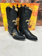 Women's Corral Fleur De Lis Snip Toe Boots Size 5 1/2