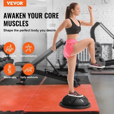 Half Exercise Ball Trainer, 23 Inch Balance Ball Trainer, 660 Lbs Capacity Stabi