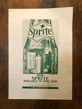 Vintage Greek Cyprus SPRITE King Size Lanitis Bros Paper Advert 1960s