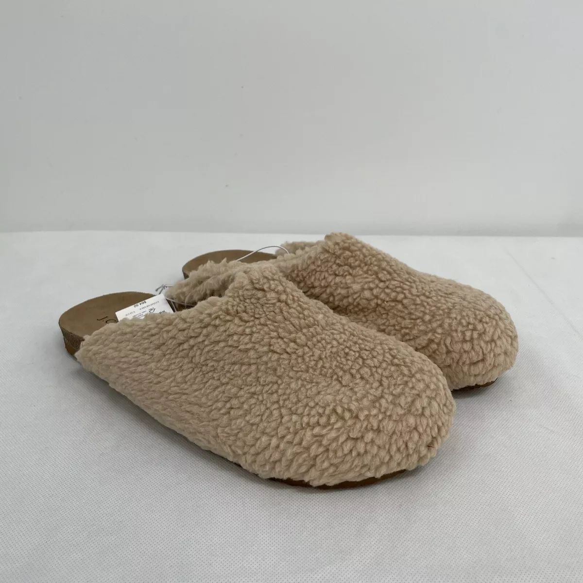J.Crew Factory Women s NWT Sherpa Clog Slippers Size 11M eBay