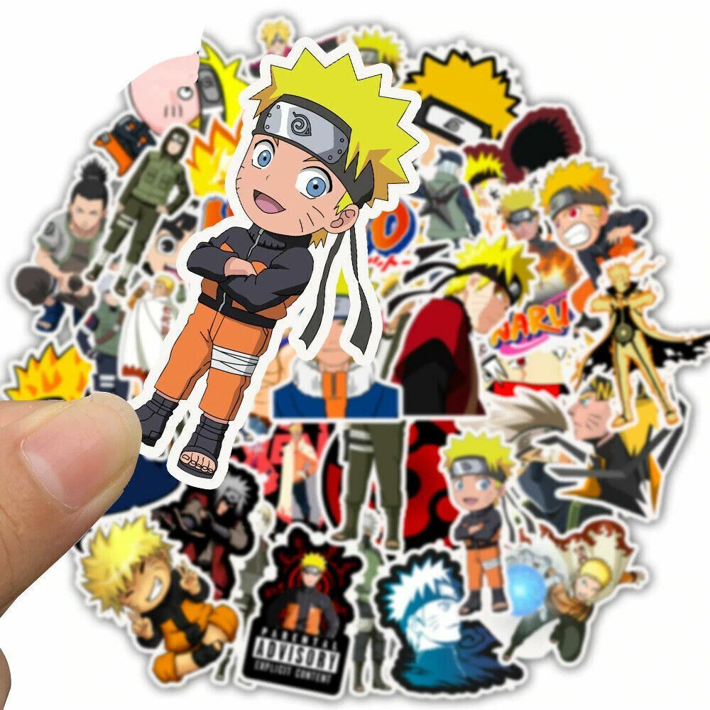 30 Adesivos Stickers Bombs Anime Naruto 8cm