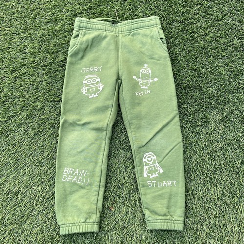 Brain Dead x Despicable Me Minions Sweatpants Kids Sz 6 EUC
