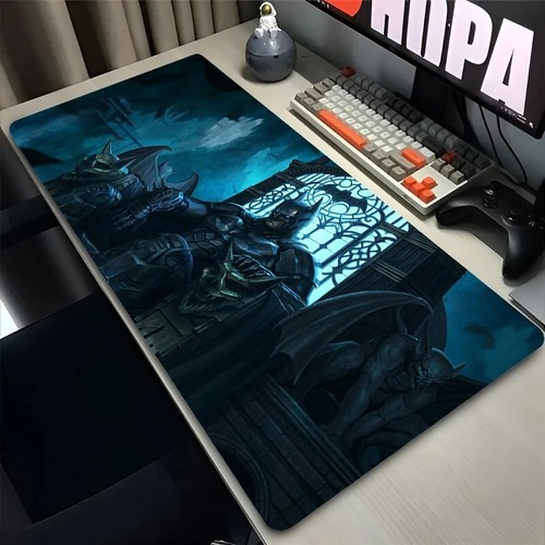 Gaming Mouse Desk Mat Pad Batman Dark Knight Themed Waterproof Non Slip - Picture 7 of 14