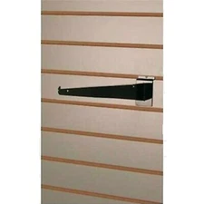 25 Pack - Shelf Bracket in Black 12 Inches for Slatwall 