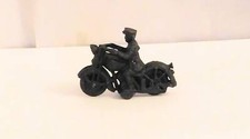 Vintage Cast Iron Motorcycle with Rider Figurine Statue Home Decor Collectible