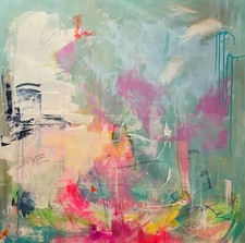 Original leinwand bild abstrakt handgemalt