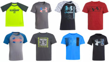 Under Armour Little Boys Short Sleeve Jersey T-Shirt Pick Size  Color