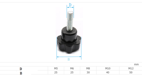 2 PIEZAS M5*0,8 M6*1 M8*1,25 M10*1,5 M12*1,75 Tornillos de sujeción de cabeza en forma de estrella - Imagen 2 de 28