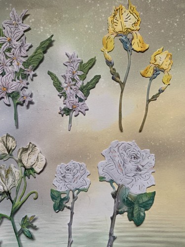 MIXED FLOWER DIE CUTS..Highlight Crafts..various .FLORALS.., card topper (1D) - Picture 3 of 3