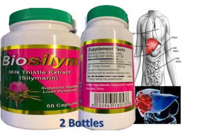Milk Thistle Detox Liver Support Supplement & Colon Cleanse  Anti-Inflammatory 2