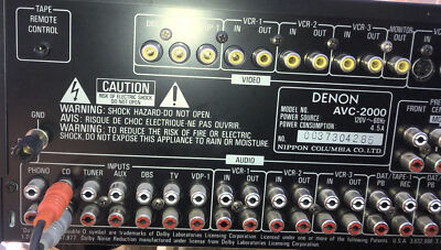 Denon AVC-2000 Precision Component Integrated AV Surround