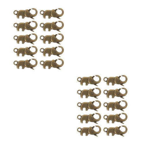 2 PCS Necklace Extender Elephant Lobster Buckle Jewelry Repair DIY