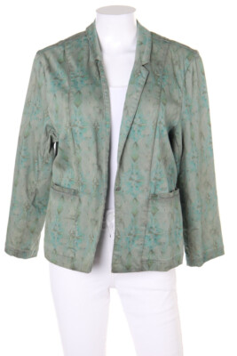 NILE atelier Blazer With Revers Collar Pattern XL olive green