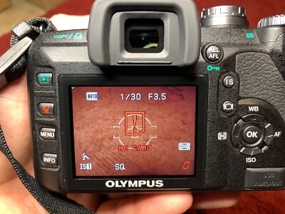 Olympus Evolt E-510 IS DSLR Camera 14-45mm Lens Tested Works DEAD