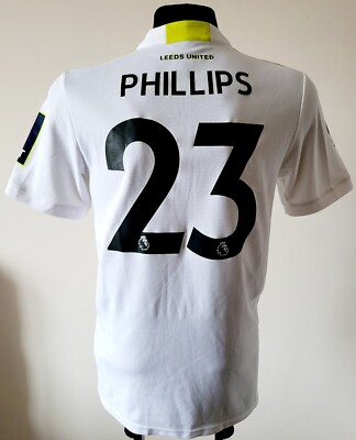 Leeds United 2021 - 2022 Home football Adidas shirt #23 Phillips size Medium 