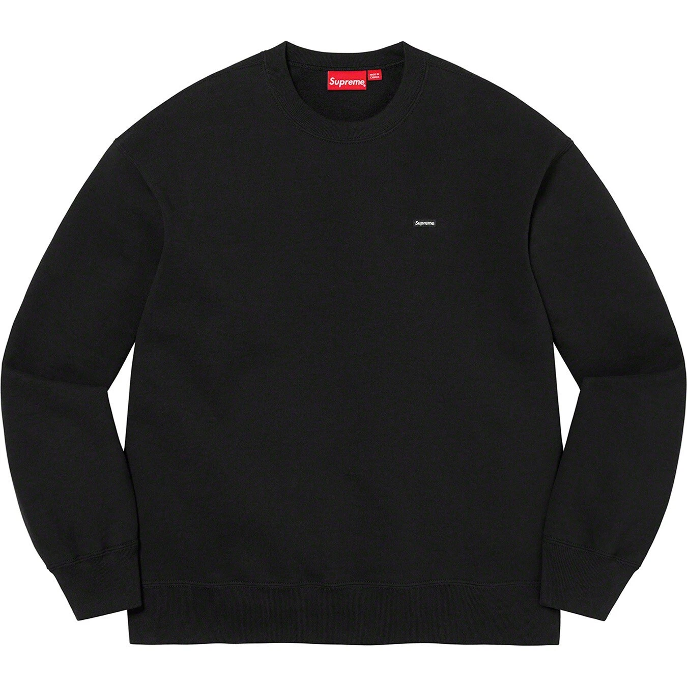NEUF Supreme Small Box Crewneck (couleur noire) (taille Petite) SS22