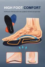 Wuraka Orthotic Arch Memory Foam Insoles Inner Sole Cusion Height Increase