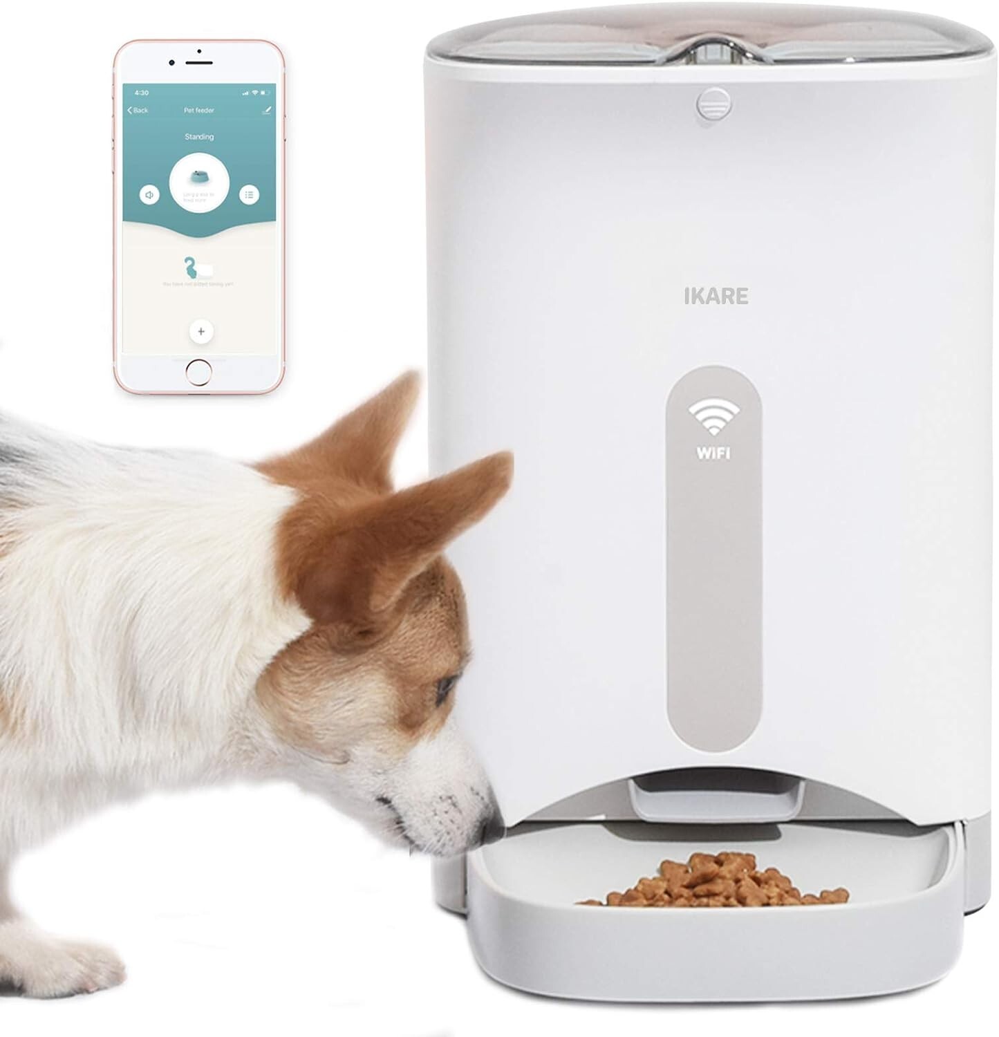IKARE Auto PET Feeder WIFI enabled Dry Food Dispenser Portion control
