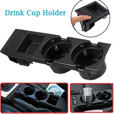 Juego de portavasos consola central delantera negra para BMW E46 serie 3 51168217957