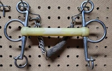 Pelham long cheeks right Soyo Happy mouth 5" English Pleaser Hunter Horse Bit 