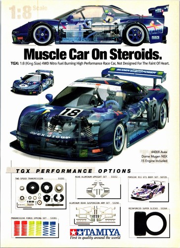 Tamiya TG-10 Nitro RC Racecar 1:10 Print Ad Wall Decor TGX Dome Mugen 1:8 - Picture 2 of 2