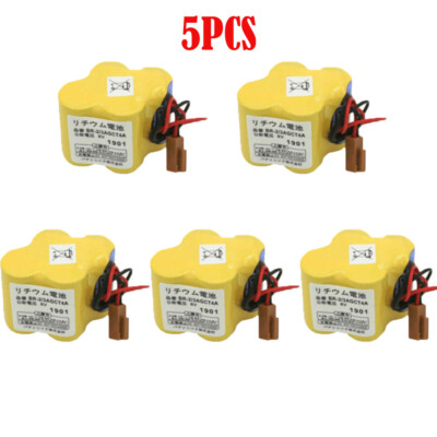 5pcs BR-2/3AGCT4A 6V 4400mAh PLC Batterie für Fanuc Backup Power A98L-0031-0025