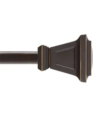 Kenney Seville 5/8" Standard Decorative Window Curtain Rod 48- 86’’ 2 Pieces NWT