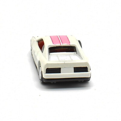 Hot Wheels 1990 Ferrari 348 White With Pink Stripes Loose