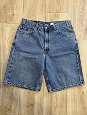Vintage 90s Levis 505 Relaxed Fit Denim Shorts Jorts Men Size 36 Actual 34x10