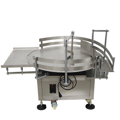 110V Tabletop 31.5in Automatic Round Bottles Unscrambler Distributing Machine