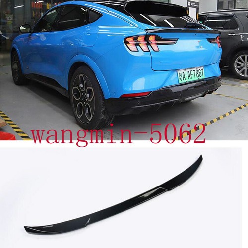 For Ford Mustang Mach-E 2021-2023 glossy black Rear Trunk Spoiler Boot Lip Wing - Picture 2 of 16