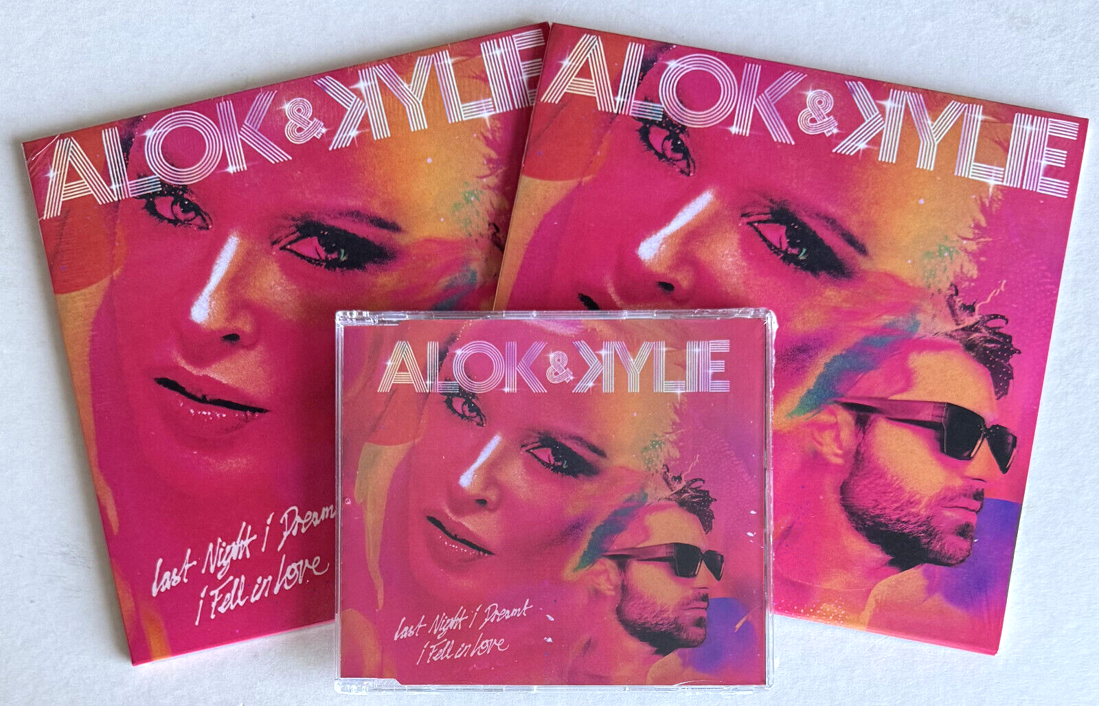 ALOK & KYLIE * LAST NIGHT I DREAMT I FELL IN LOVE * UK LIMITED 2x 7"" VINYL & CD