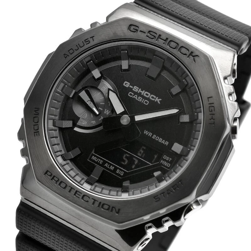 GM-2100BB-1AJF CASIO COVERED Men\'s G-SHOCK Analog Blackout eBay Digital | METEL Watch