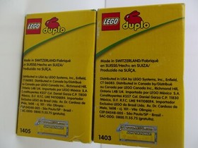 Vtg 2001 LEGO Duplo 1403 Racing Leopard 1405 Racing Lion Lot of 2 NIB RARE