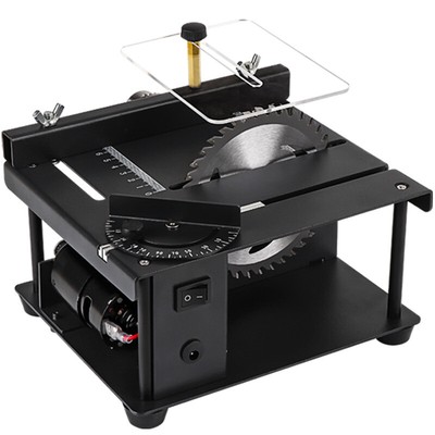 12-24V 200W Table Saw Desktop Electric Saw Cutter Speed Angle Adjustable Cutter