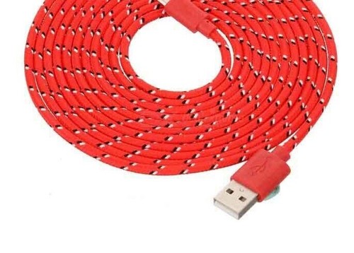 3FT ROUND BRAIDED data charger cable FOR MICRO-C TYPE REVERSIBLE PIN phones - Picture 5 of 29