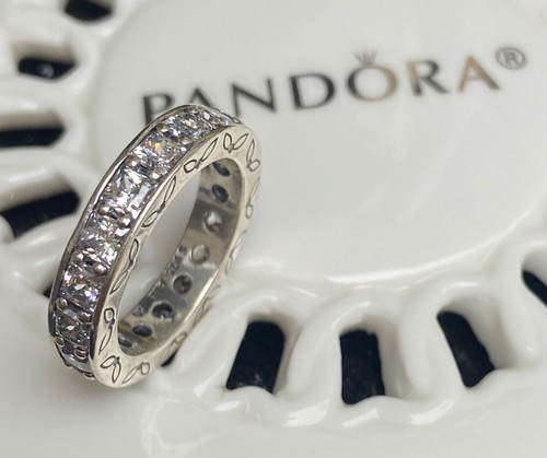 Authentic Pandora Clear Infinity Ring #190894CZ | eBay