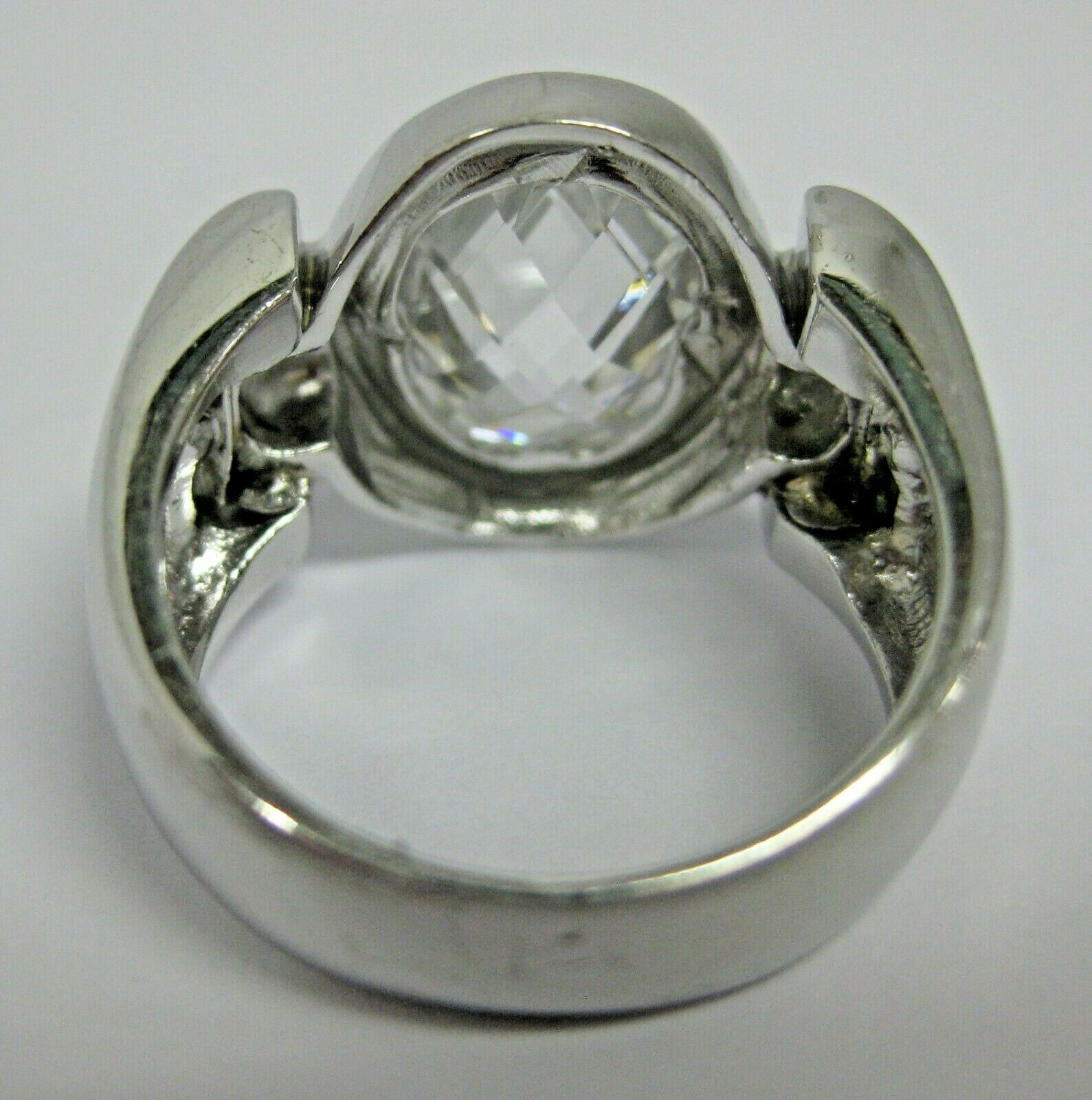 Sterling Silver Bold Statement Ring Checkerboard … - image 3