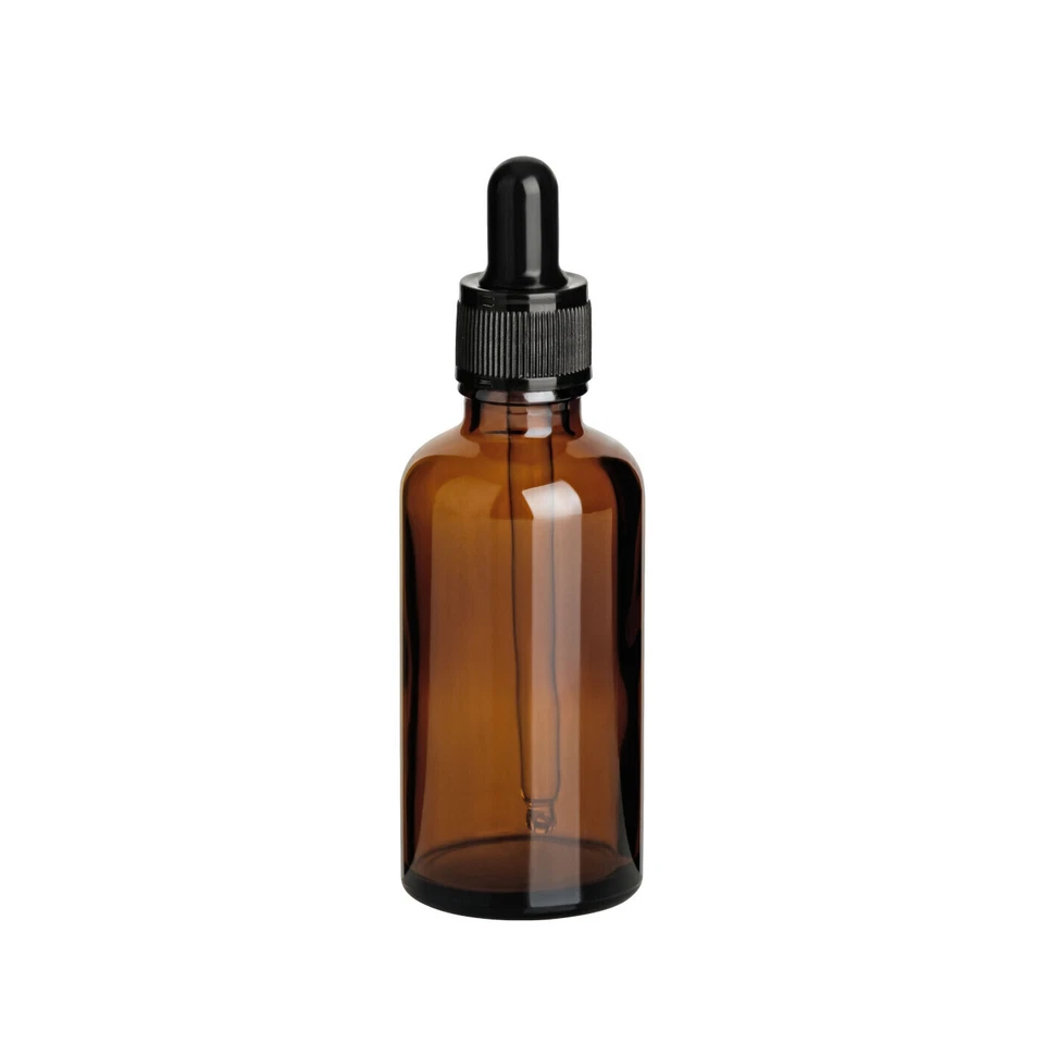 Pipetten-Flaschen aus Farbglas mit Glaspipette - Leere Apothekerflasche 50/100ml