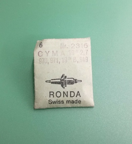 CYMA 971 19´´ Eje volante - Balance staff  nº ronda 2316