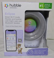 Hubble Connected Eclipse Smart Wi-Fi Audio Monitor And Soother With Night Light