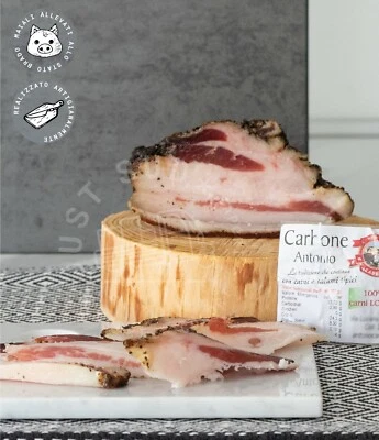 CARBONE Guanciale Maiale Suino Salumi Tradizionali Artigianale Stagionato Tipici di per