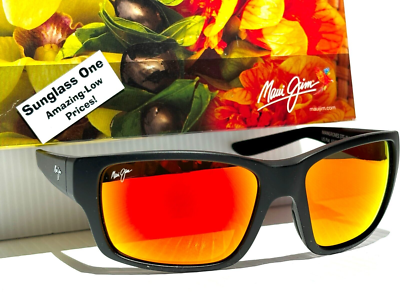 Maui Jim Unisex Black Frame and Hawaii Lava Mirror Sunglasses NWOT Maui Jim Cruzem - Matt Black Frame with Hawaii Lava Lens  main image 4