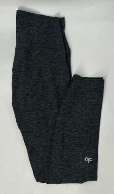 Alo womens heathered gray leggings sz Small Petite | eBay