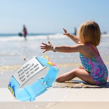 Personalized Bracelet for Kids, Cartoon Silicone Strap Wristband for Girls Boys