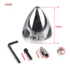 1PC All Aluminum 2inch Spinner Special Drilled For RC Airplane 3 Blades