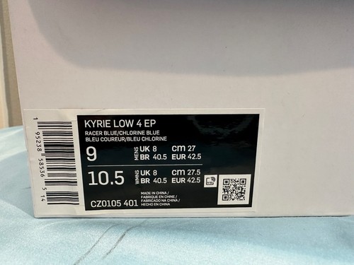 Nike Sue Bird x Kyrie 4 low EP "Dynasty" Size 9 - Picture 5 of 5