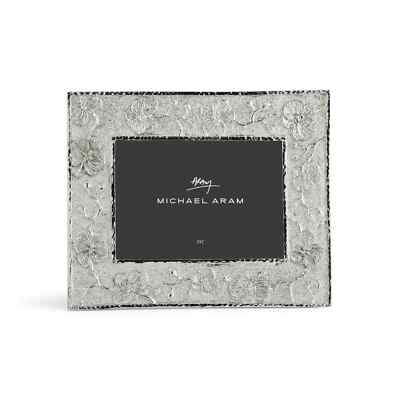 Michael Aram 5x7 White Orchid Sculpted Frame Nickelplate 111873
